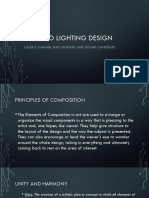 Intro To Lighting Design: Caleb S. Garner, Mfa Lighting and Sound Candidate