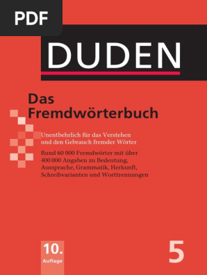 Das Fremd Worterbuch Pdf Pdf