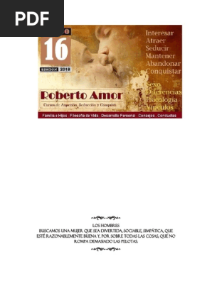 Decima Sexta Parte Curso Para Interesar Atraer Seducir Conquistar Mantener Dejar Y Amar A Las Mujeres Cerebro Amor