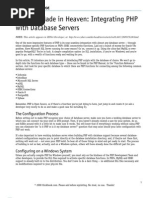 Integrating PHP With Database Net