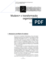 Mudança e transformação organizacional