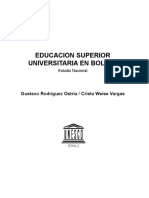 Educacion Universitaria en Bolivia