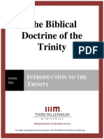 The Biblical Doctrine of the Trinity – Lesson 1 – Forum Manuscript