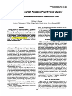 Osmotic Pressure of Aqueous Polyethylene Glycols