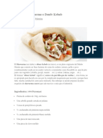 Receta de Shawarma o Donër Kebab