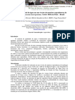 Variação Nictemeral Da Água Em Um Viveiro de Matrizes Reprodutoras de Tambaqui (Colossoma Macropomum, Cuvier 1818) No Pará Brasil