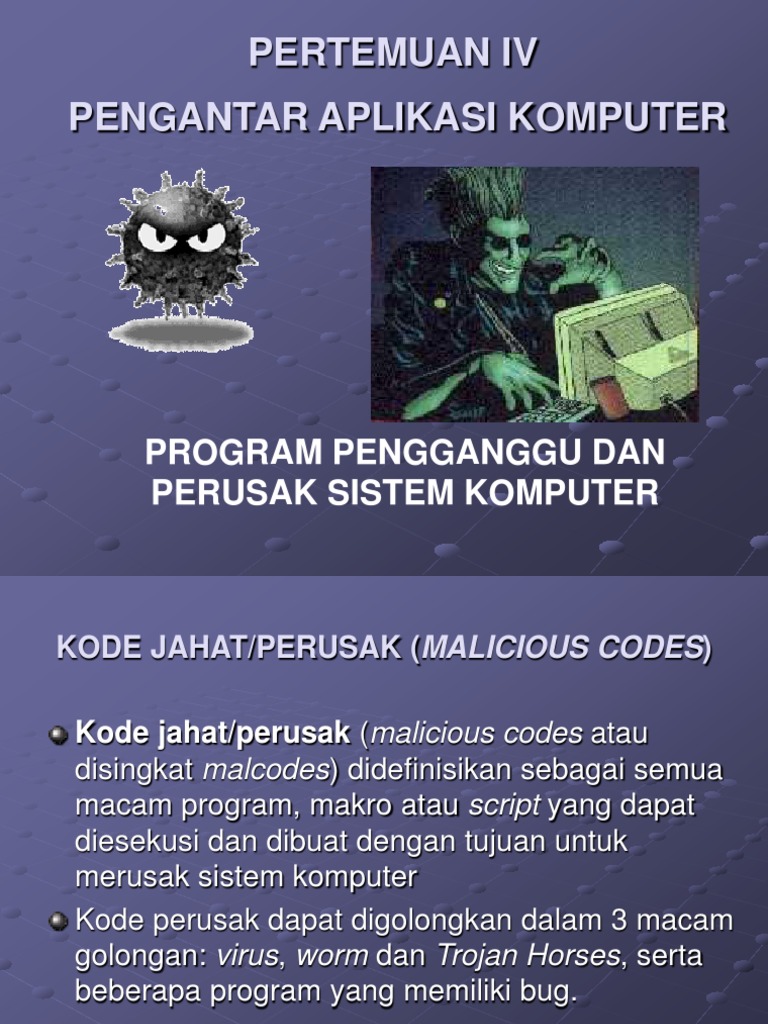 Program Pengganggu Dan Hacker Komputer | PDF