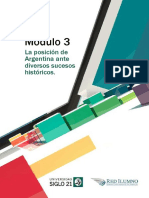 Módulo 3 - La Posición de Argentina Ante Diversos Sucesos Históricos PDF