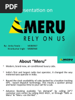 Presentation On Service Industry - Meru