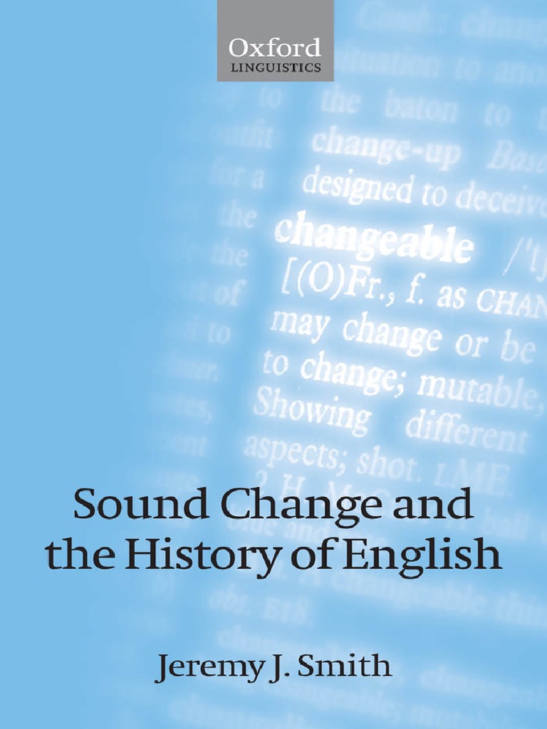 Sound Change And The History Of Englishpdf Phoneme - 