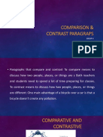 Comparison & Contrast Paragraps: Group 6