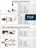 Tonelli Zippy Parts List