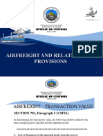 Customs Modernization and Tariff Act Airfreight and Related Provisions