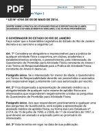 Lei Ordinária Atestado Medico