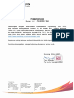 Pengumuman - Hasil - Tes - FET - MT - S1 - Nasional PDF