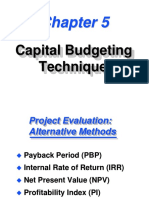 Capital Budgeting Techniques-CH6