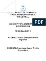 Universidad de Guayaquil Programacion