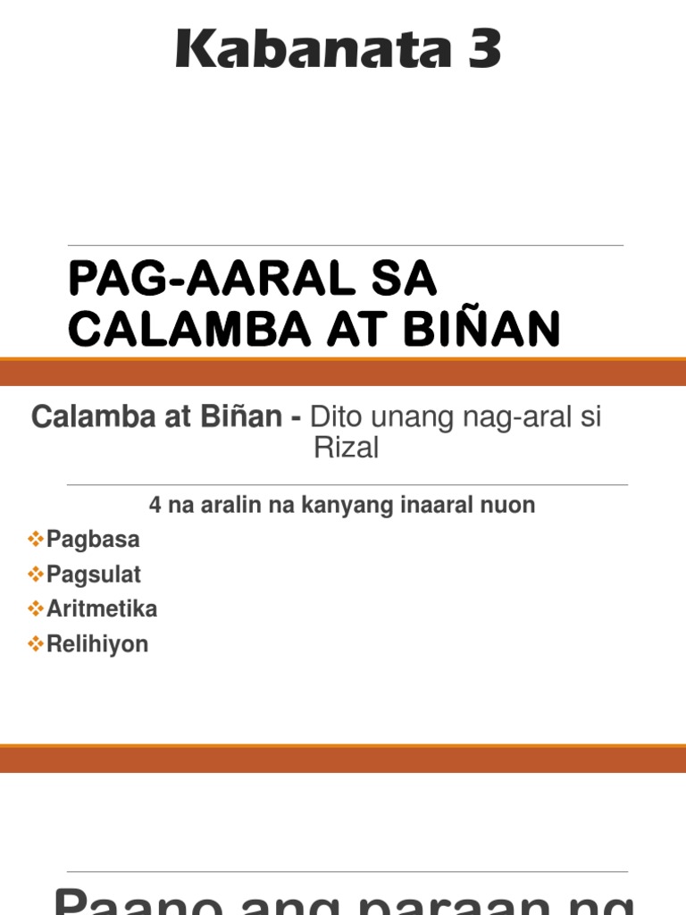 Kabanata 3 Rizal | PDF