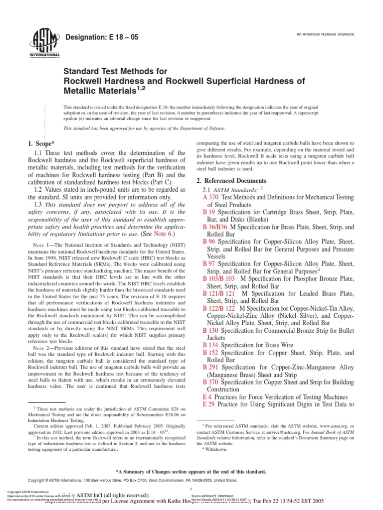 ASTM E18.pdf Hardness Specification (Technical Standard)