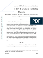 Error Performance of Multidimensional Lattice Constellations - Part II: Evaluation Over Fading Channels