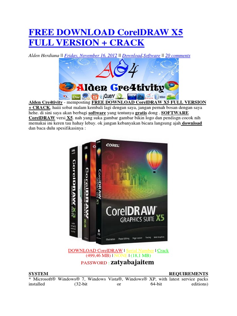 Free Download Coreldraw x5 Full Version