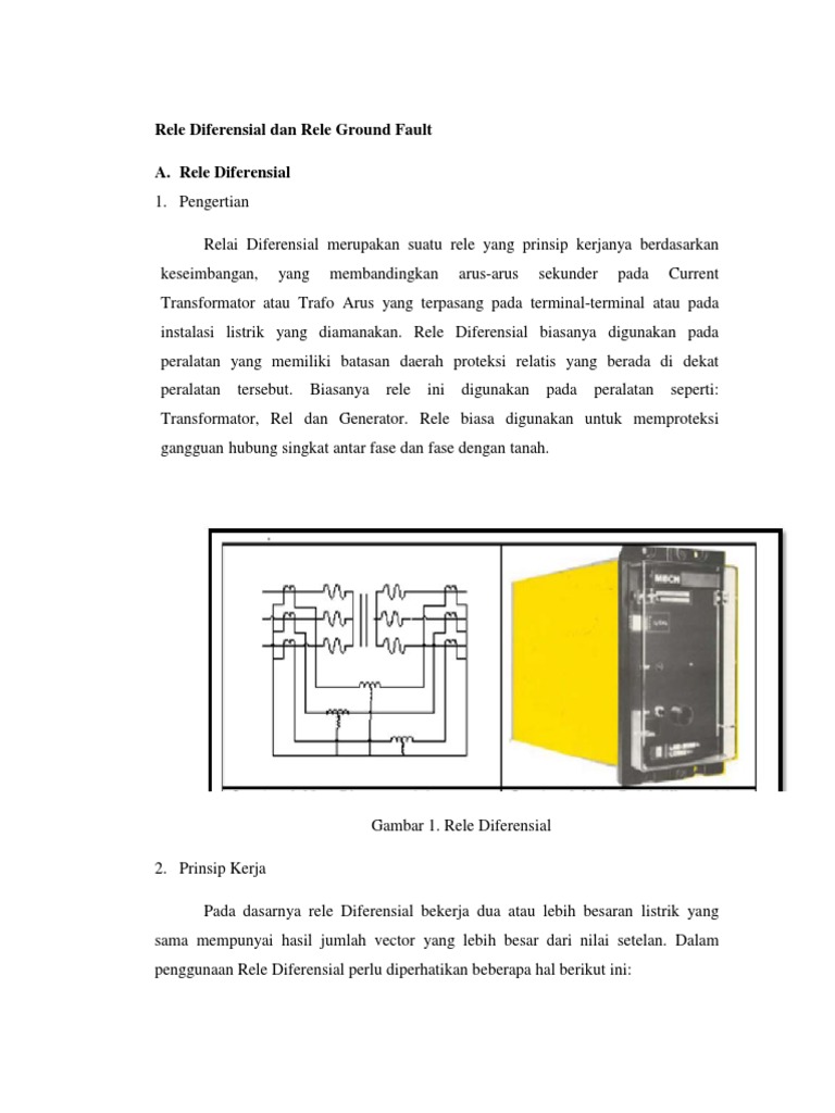 Contoh Soal Relay Differensial Sistem Proteksi - Galeri Siswa
