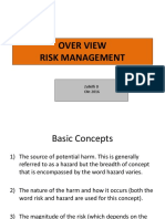 OVER VIEW Risk Management 2016