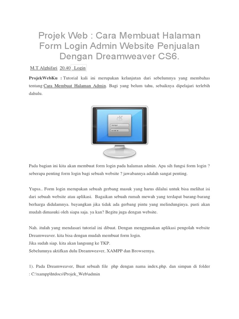 Cara Membuat Website Dengan Xampp Wordpress