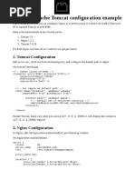 Nginx + Apache Tomcat Configuration Example