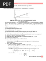 Development of Truss Equation: Finite Element Method