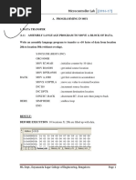 Microcontroller Lab Manual