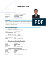 CV Mohammad Ziaul Hoque Law Teacher