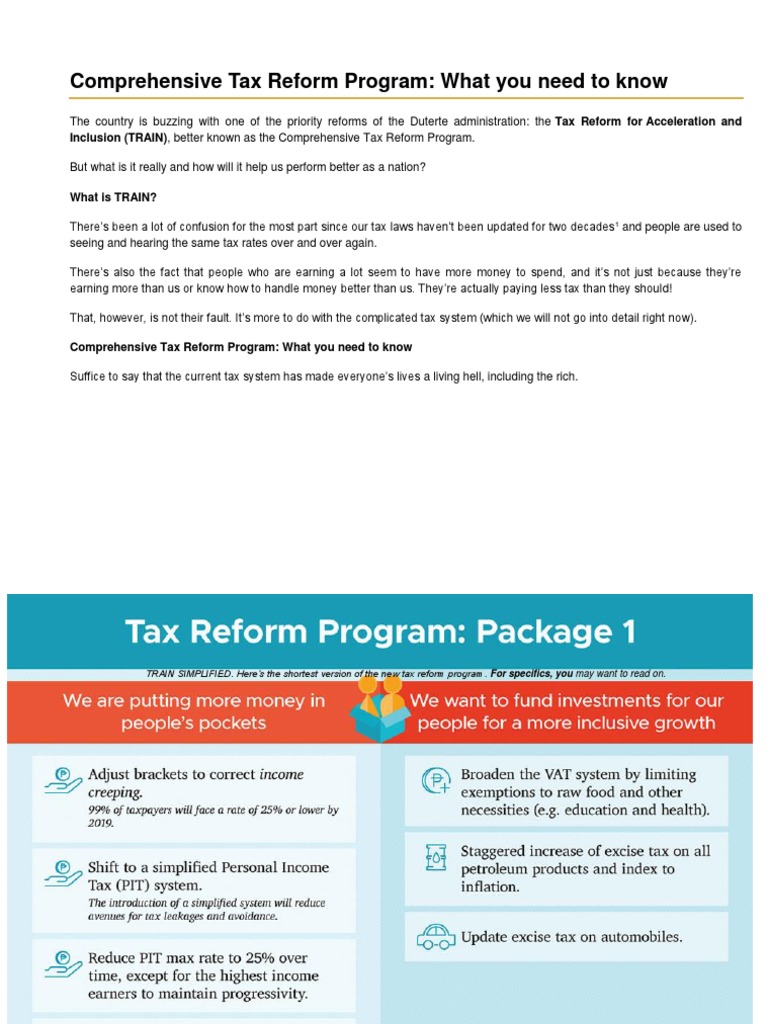 What Is Comprehensive Tax Reform Program? – YONPFX