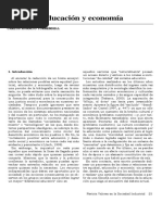 Torrendell. Equidad, Educacion y Economía.