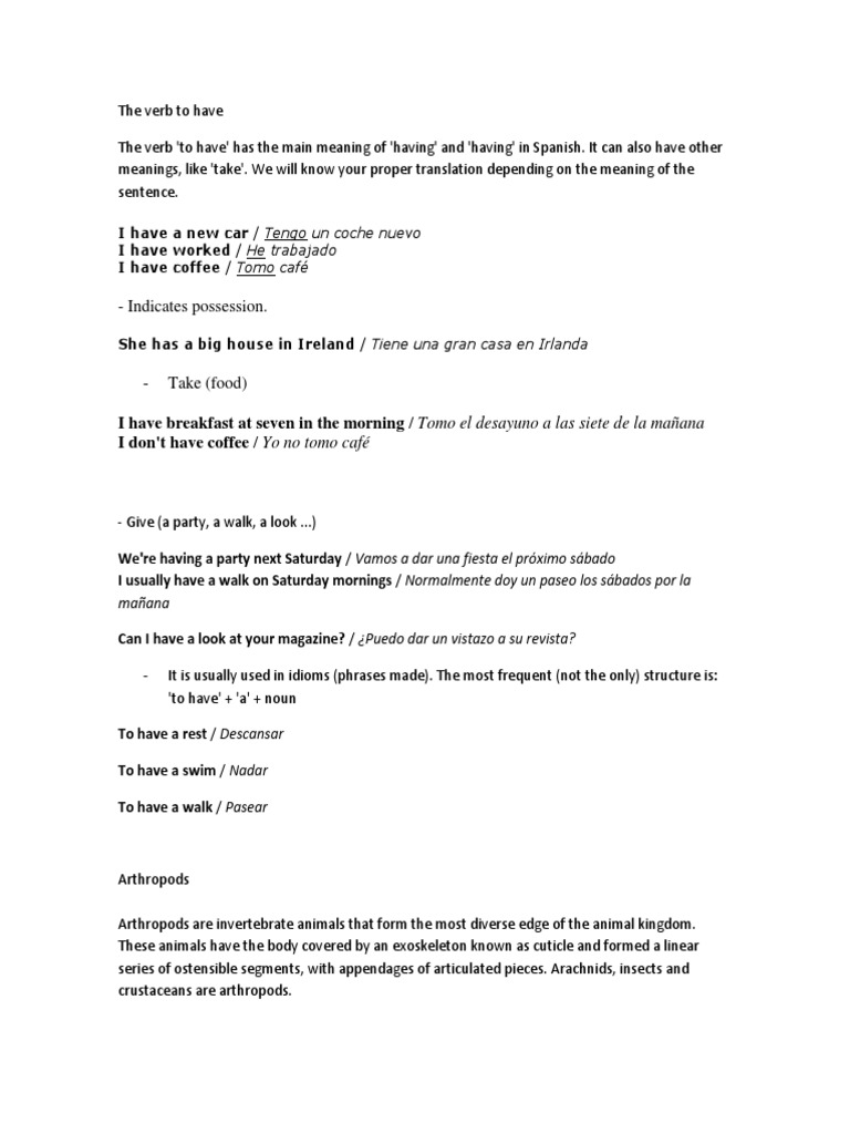 Indicates Possession | PDF | Arthropods | Organisms
