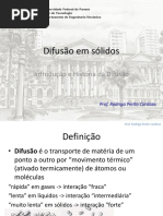 Difusão No Estado Sólido - Slides
