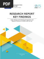 Labor Market and Professional Capacities and Needs of Persons in Conflict with the Law_Research Report Key Findings