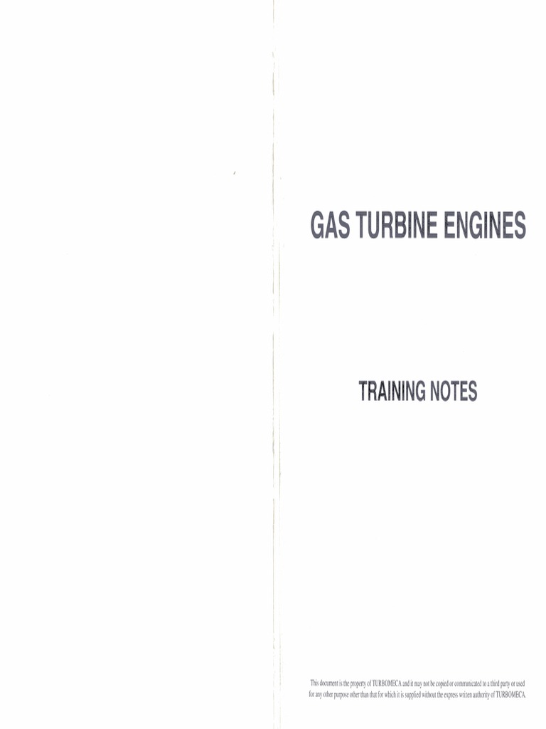 Gas Turbine Engine Training Notes Pdf Pdf