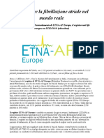 Fibrillazione Atriale Terminato in Europa l’Arruolamento Di ETNA-AF Europe
