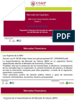 Regulación Financiera Del Mercado de Capitales. Ley Del Mercado de Valores.