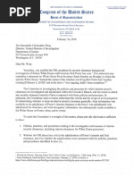 Trey Gowdy letter to Chris Wray