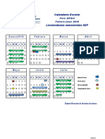 Calendario Licenciaturas Semestrales SEP 18-2 210916