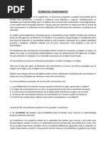 Teorías Del Conocimiento