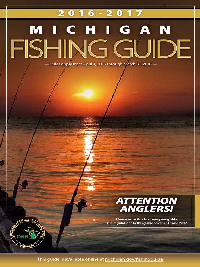 Michigan DNR Fishing Guide PDF Angling Michigan