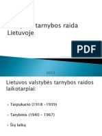 Valstybės Tarnybos Raida Lietuvoje