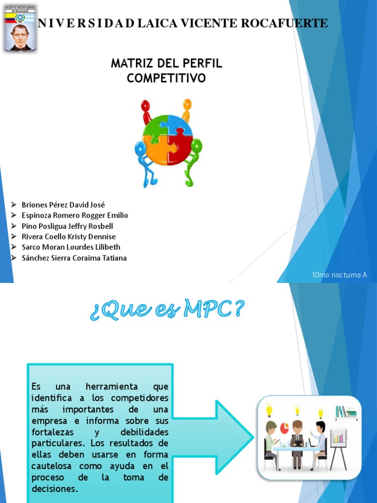 Matriz de Perfil Competitivo (MPC) | PDF | Toma de decisiones | Información
