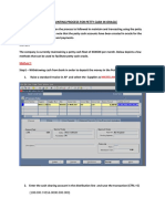 Accounting Process For PETTY CASH in Oracle