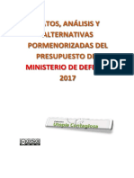 Presupuesto Ministerio Defensa 2017