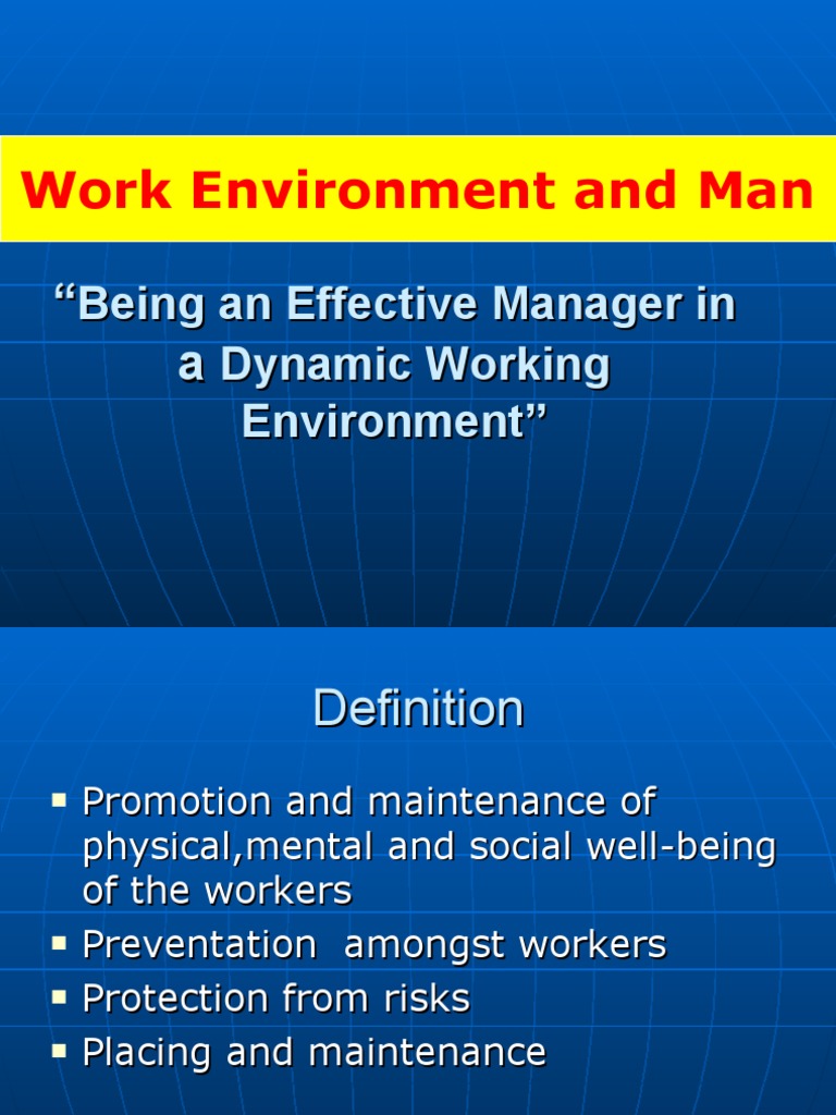 Effective Management in Dynamic Environments | PDF | Nature ...
