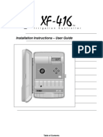 XF416 Installation and Users Guide